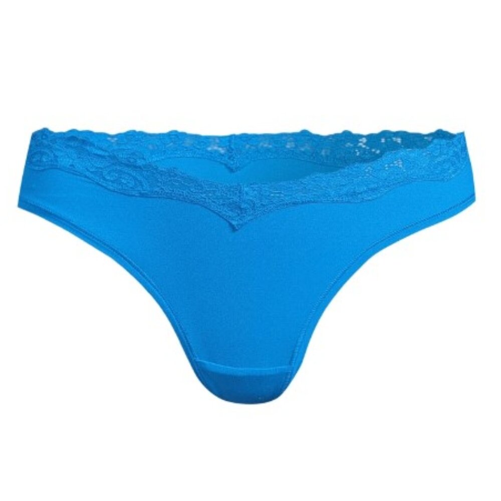 Size L (11-13) No Boundaries Thong Panty with Lace, Trim